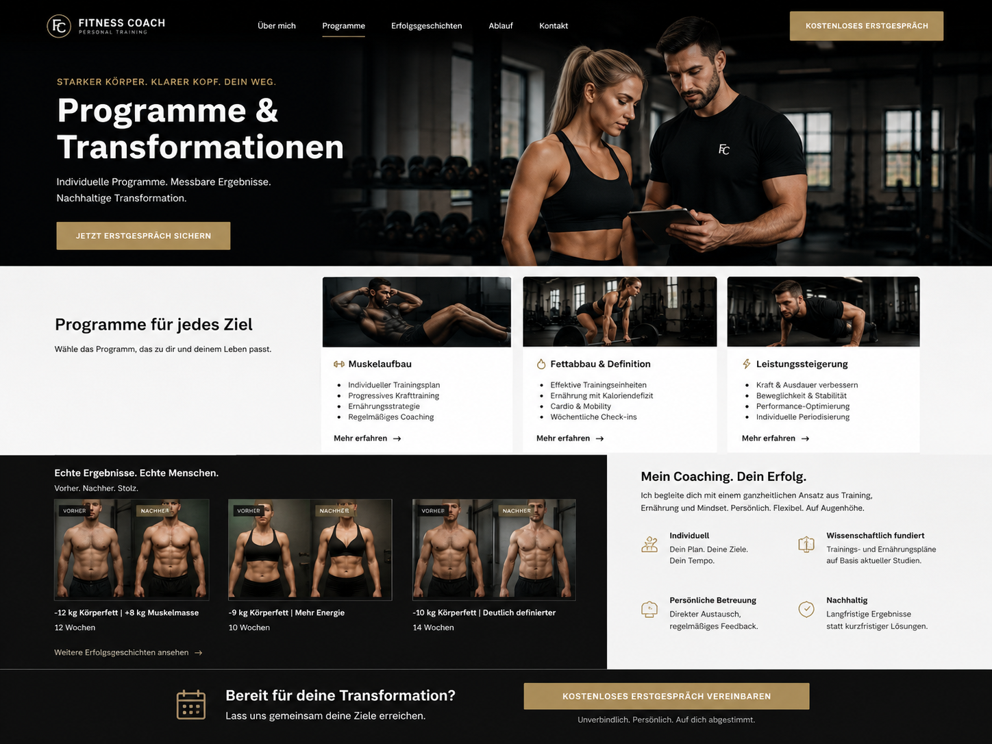 Fitness Coach Demo Vorschau